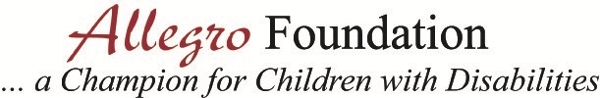Allegro Foundation...a Champion for Children with Disabilities logo